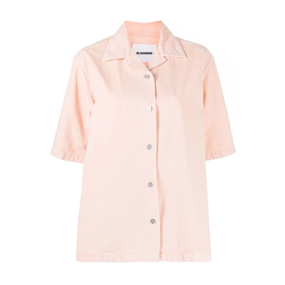 Jil Sander Short Sleeve Shirts Pink Dames