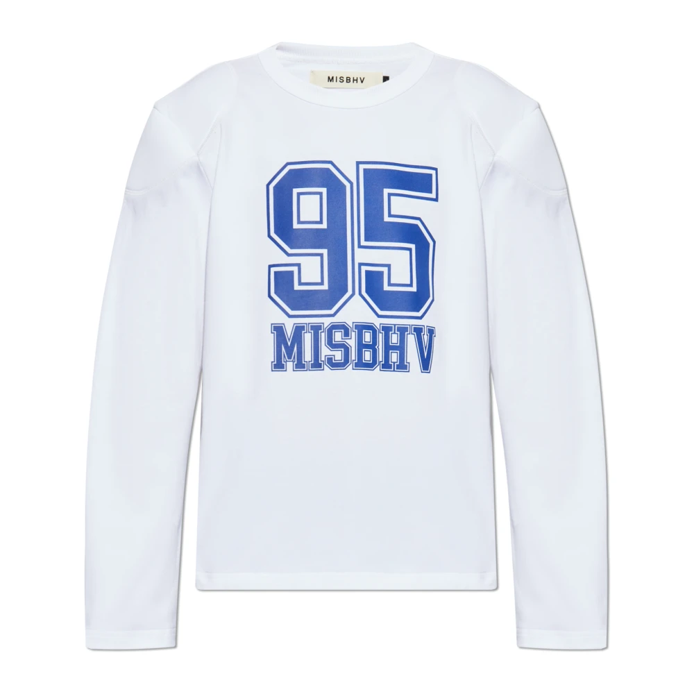 Misbhv Lange mouwen T-shirt White Heren