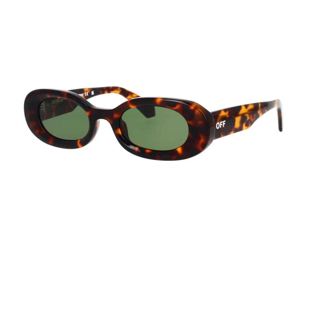 Off White Unisex Green Amalfi Sunglasses Oval Shape