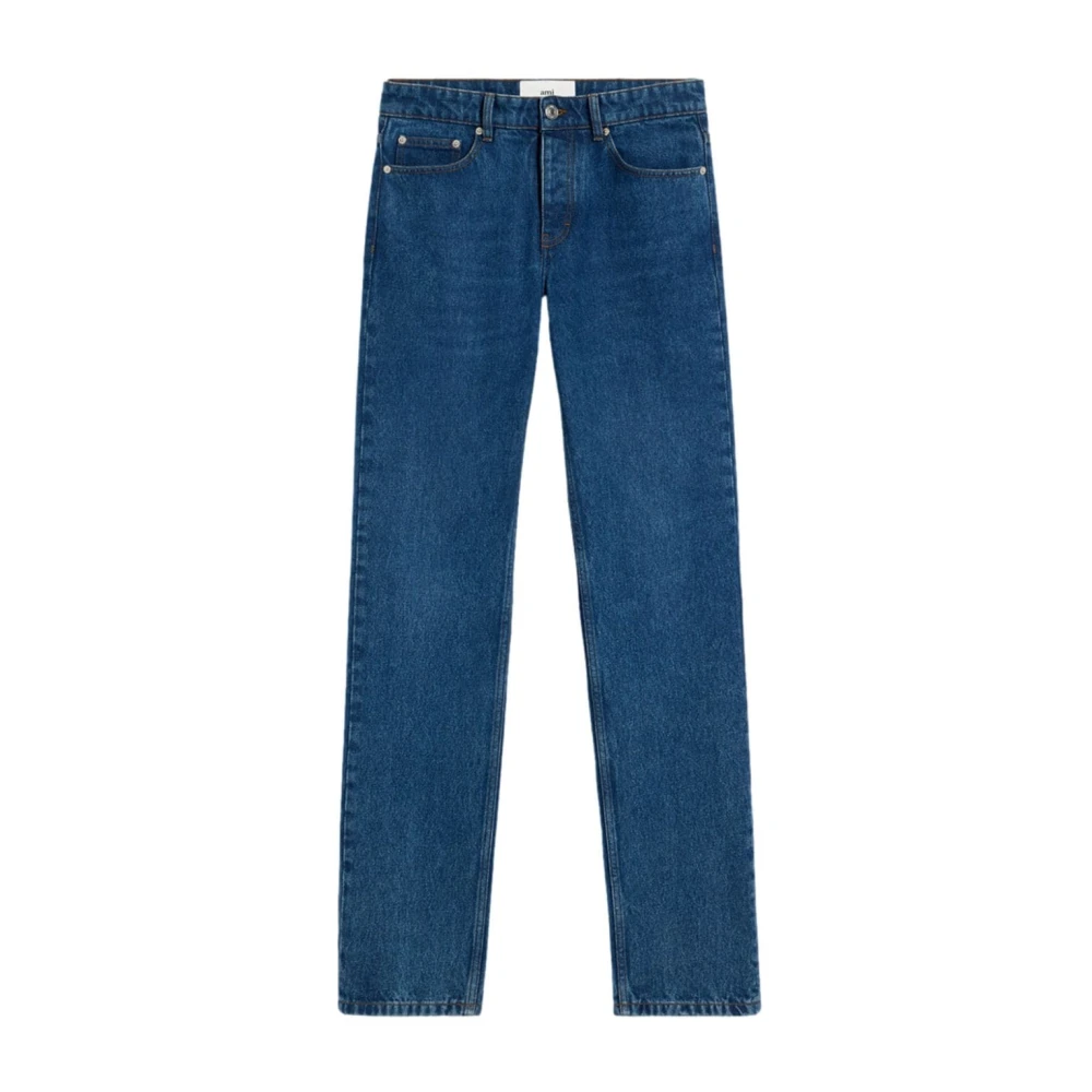 Ami Paris Straight-Fit Denim Jeans Blue Heren