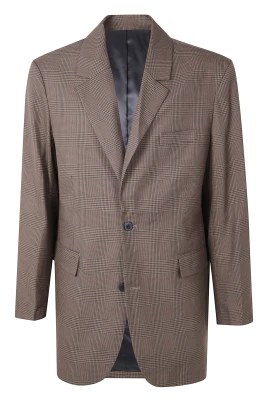 James Houndstooth Check Blazer