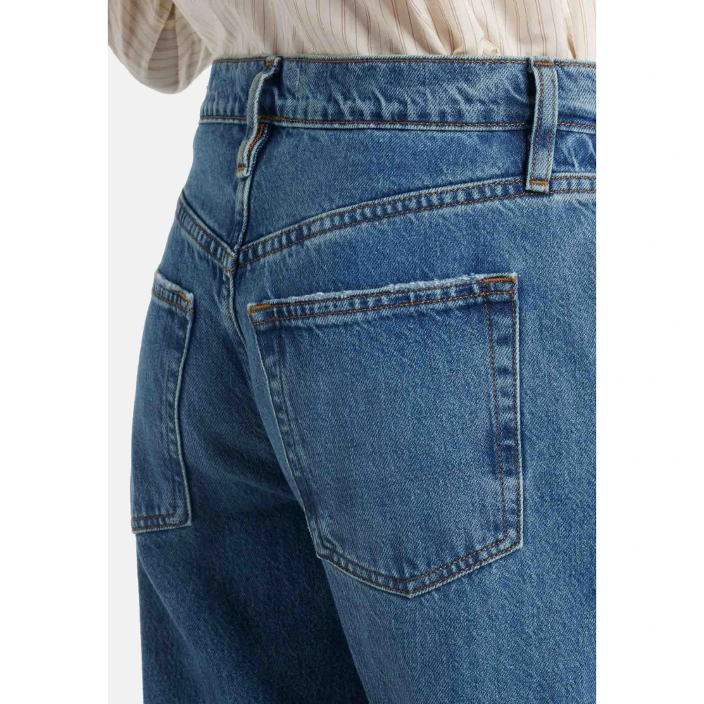 Frame Wijde Pijp Slim Fit Jeans Blue Dames