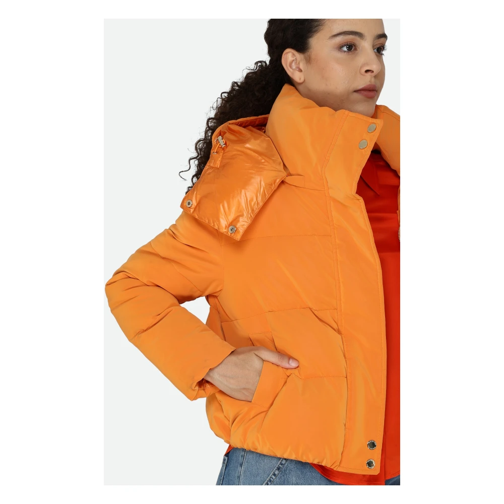 PATRIZIA PEPE Oranje Puffer Bomberjas Orange Dames