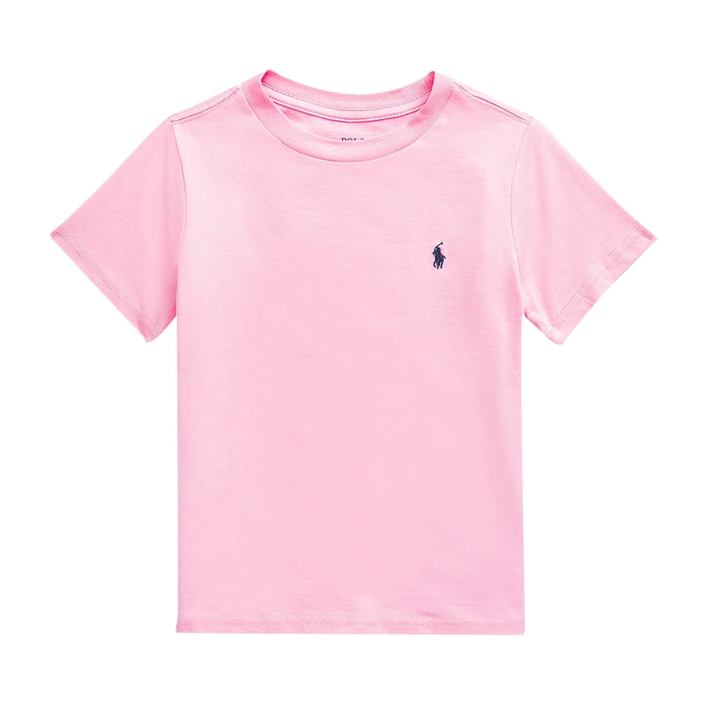 Ralph Lauren Pink Kids Short Sleeve T-Shirts, Male, 8 Y, Cotton Jersey T-Shirt