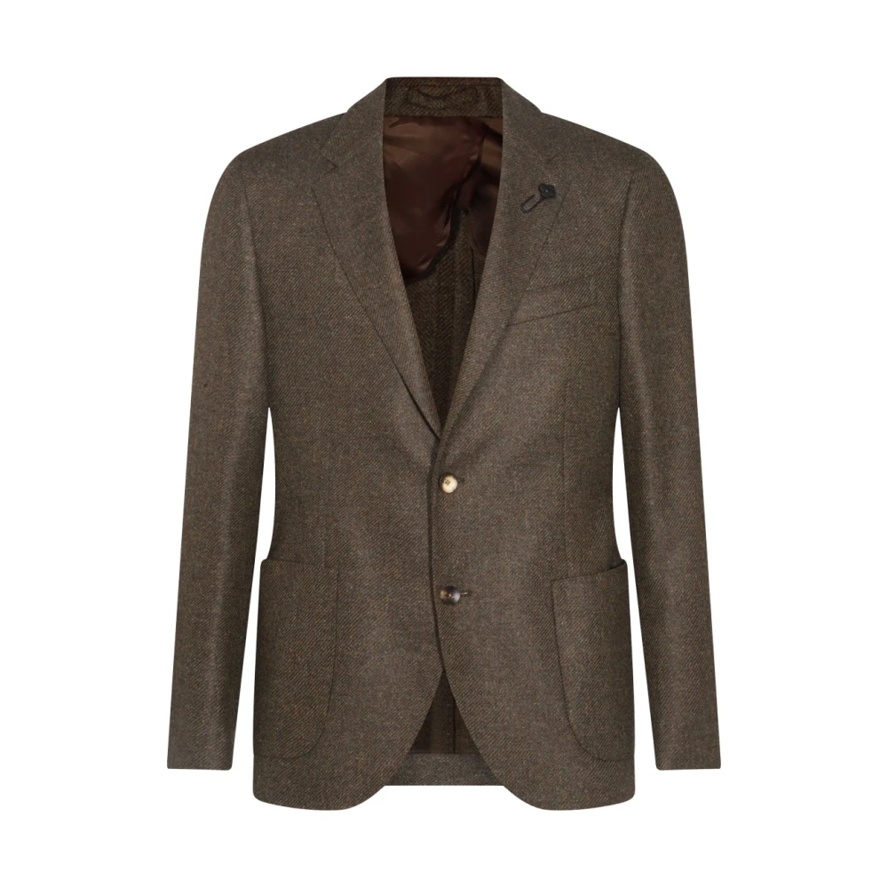 Lardini Wollen Army Blazer Jas Green Heren