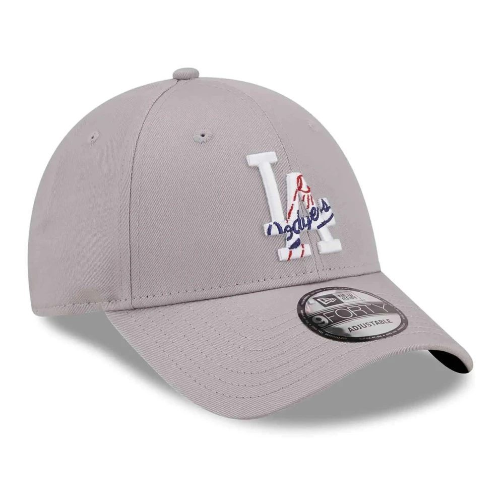 new era Dodgers Team Logo Infill 9Forty Cap Gray Heren