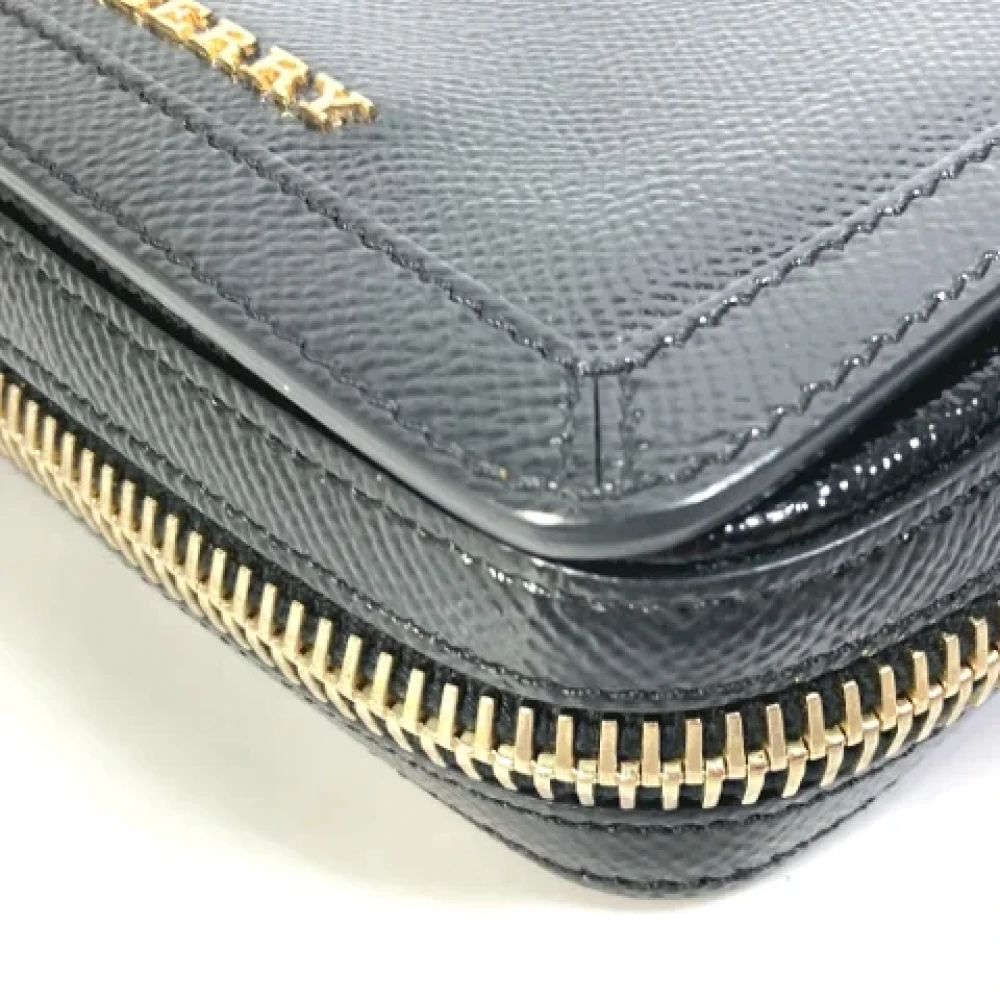 Burberry Vintage Pre-owned Leather shoulder-bags Black Dames