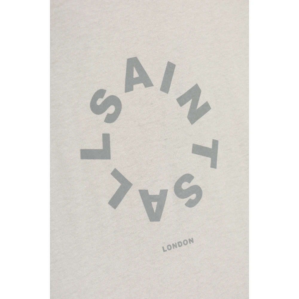 AllSaints Tierra Oversize T-shirt Gray Heren