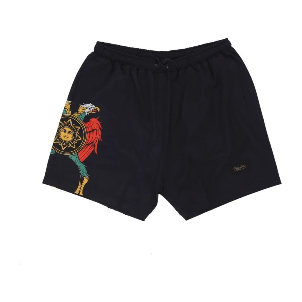 Dolly Noire Men's Black Beachwear, L, Swimshorts