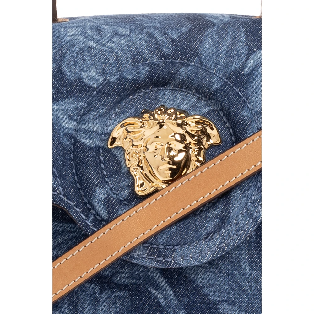 Versace Kleine schoudertas met Medusa Blue Dames