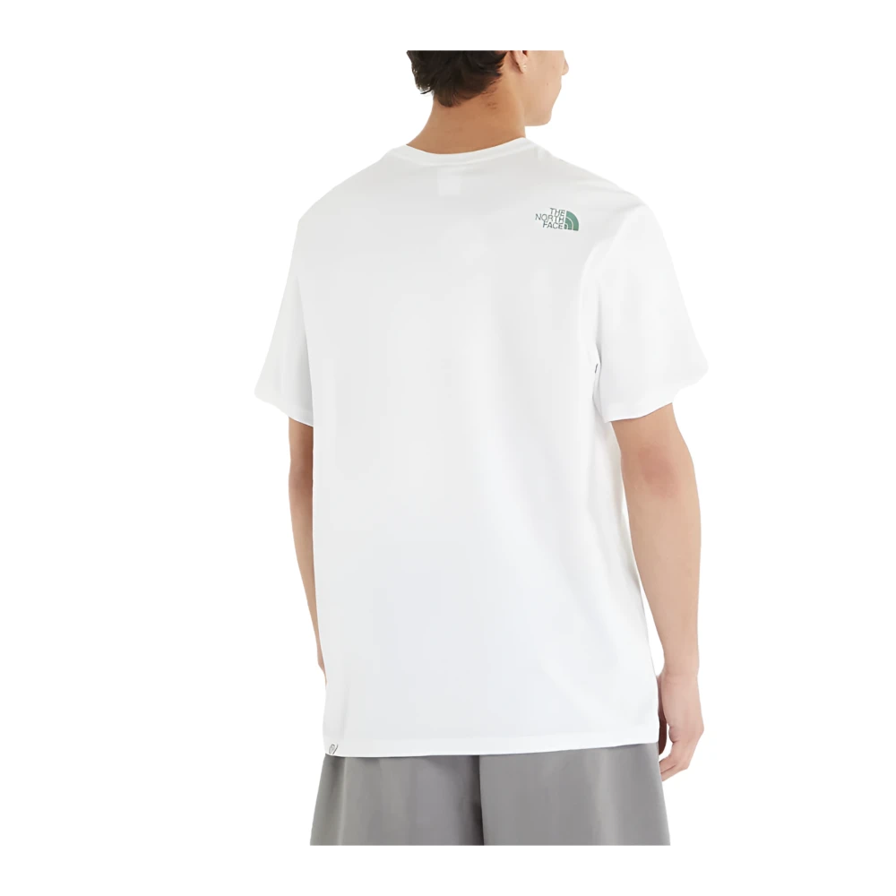 The North Face Katoenen Logo T-shirt Wit White Heren