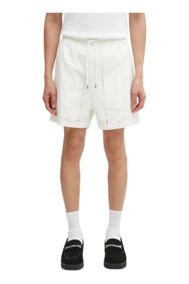 Embroidery Relaxed Fit Shorts