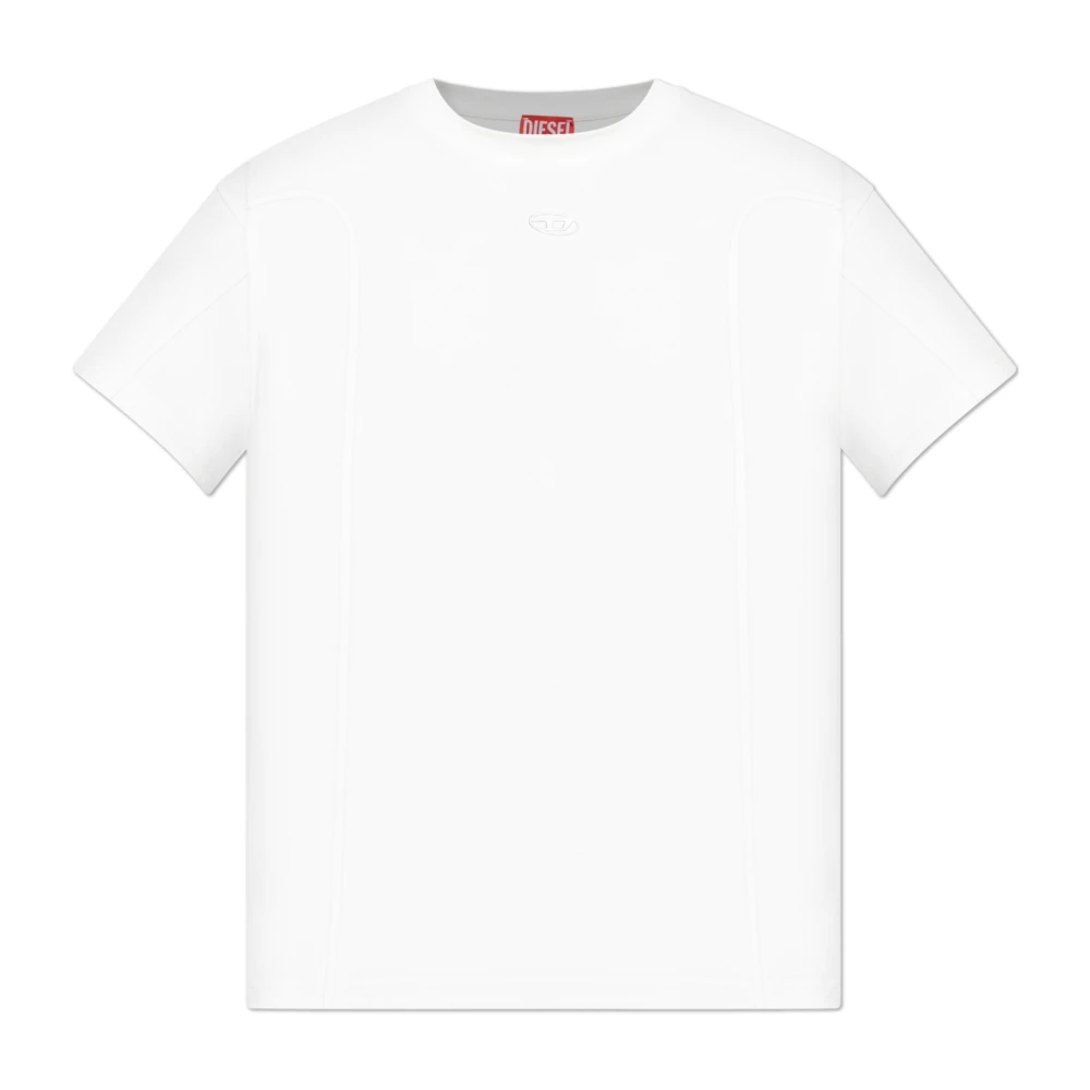 Diesel Men's White T-Shirt T-Norm-Int