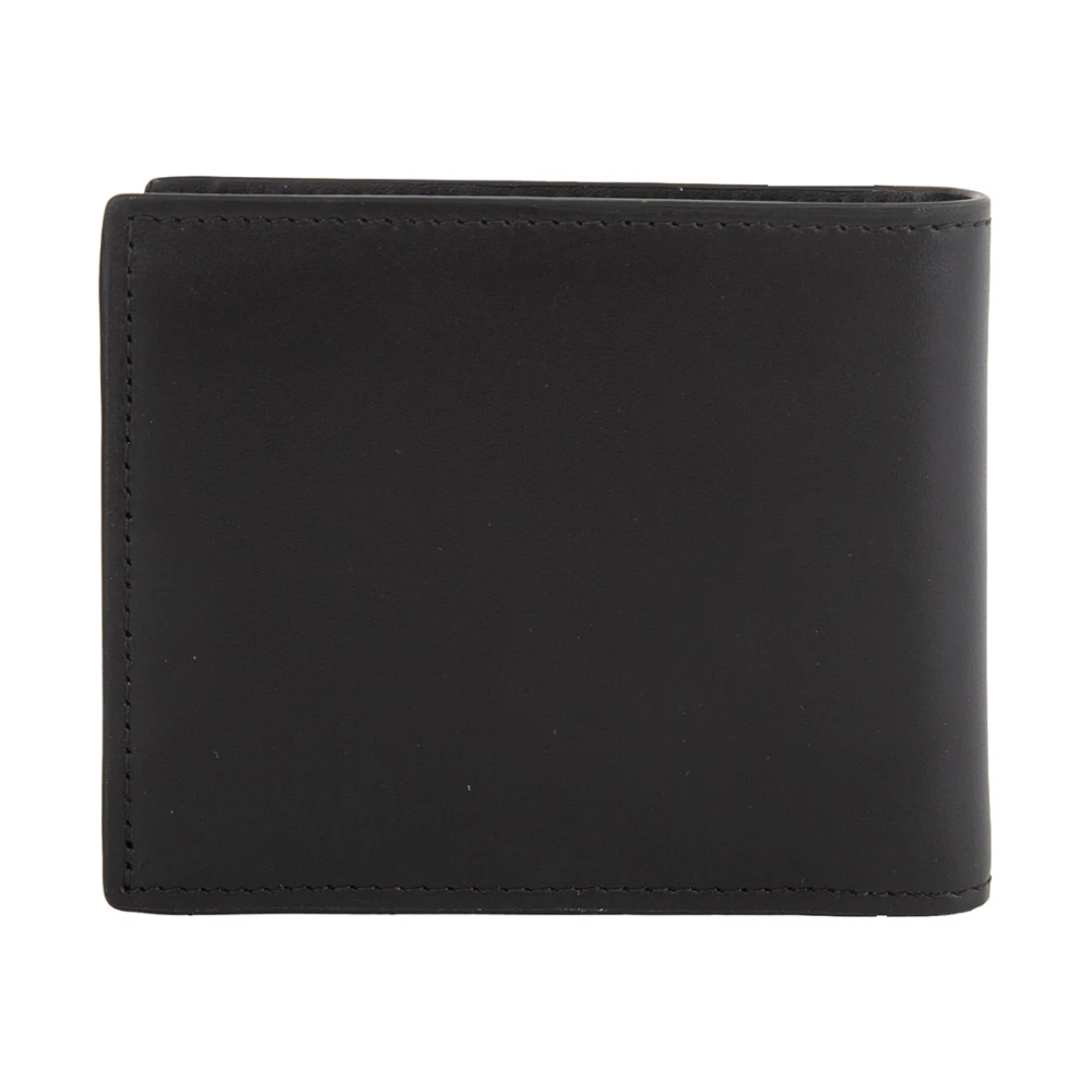 ETRO Zwarte Leren Portemonnee met Logo Opdruk Black Heren