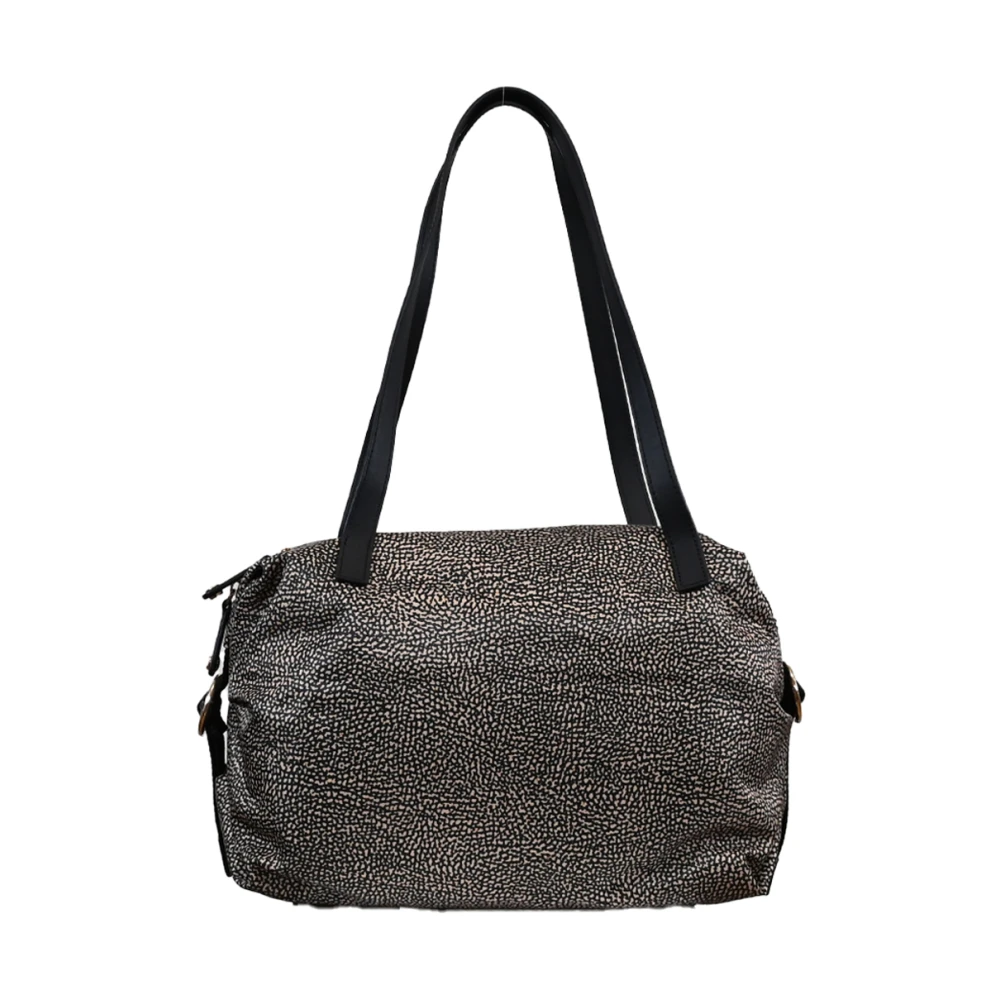 Borbonese Elegant Teapot Shopping Bag Black Dames