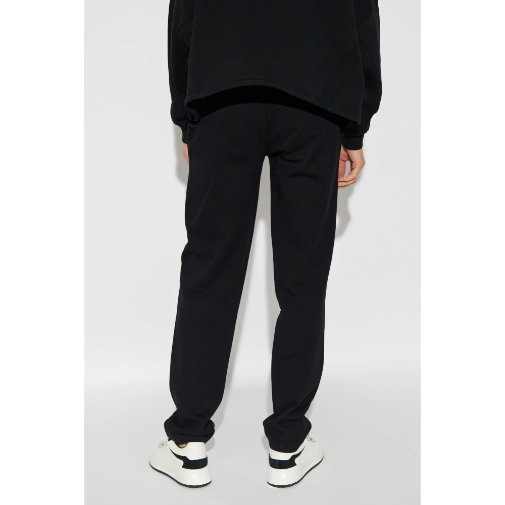 Emporio Armani Sweatpants met logo Black Dames