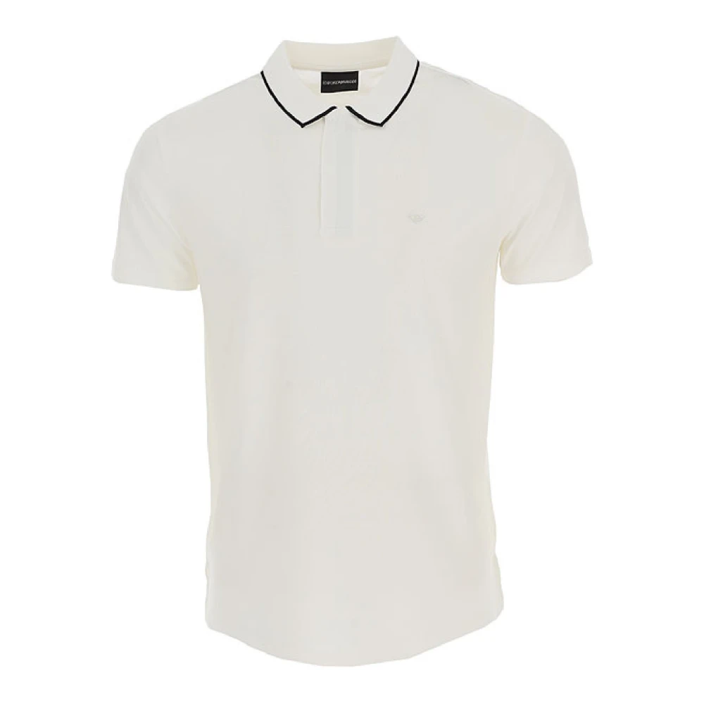 Emporio Armani Men's White Polo Shirts,, Polo Shirt 3R1f661juvz0101 2XL