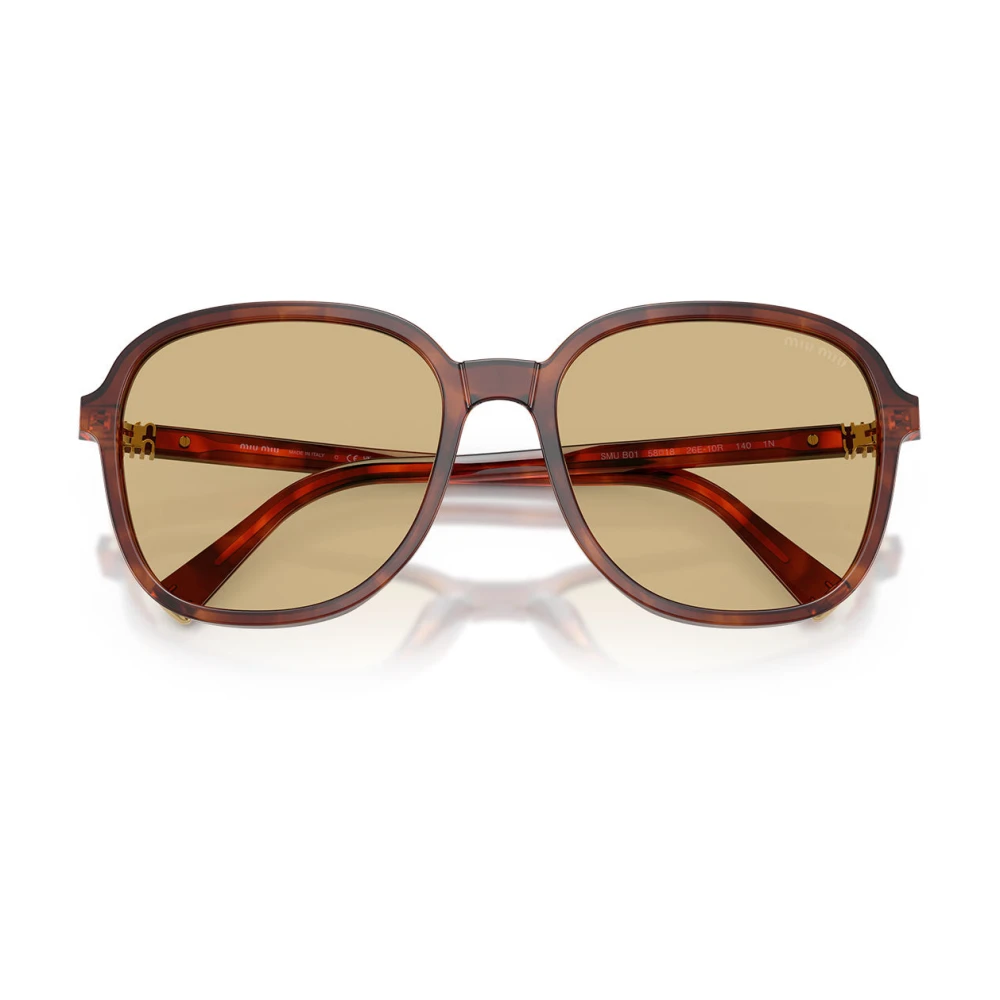 Miu Miu Unisex Brown Sunglasses, 58 Mm, Mub01s Sunglasses