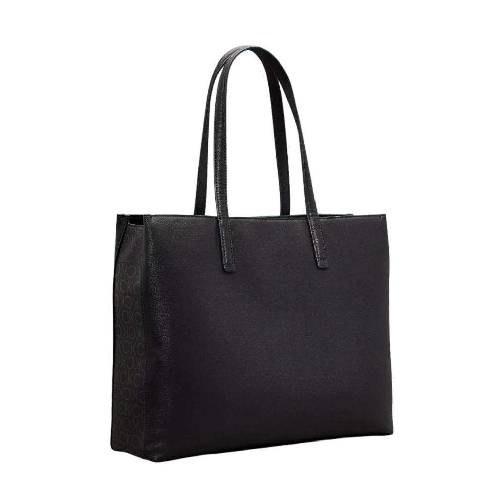 Calvin Klein Elegante Functionele Schoudertas Black Dames