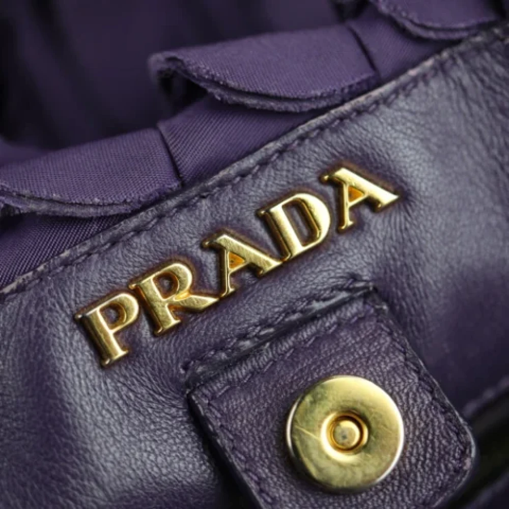 Prada Vintage Pre-owned Fabric prada-bags Purple Dames