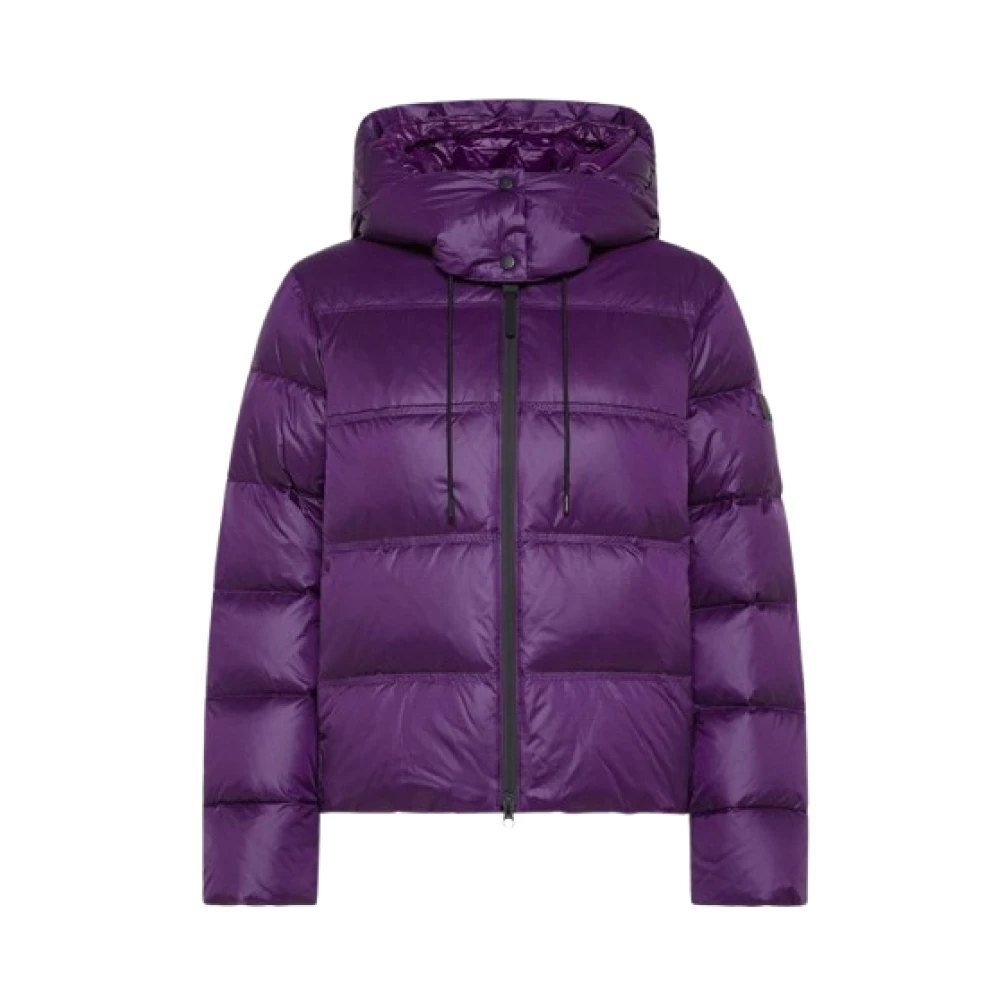 Peuterey Stijlvolle Zwarte Jas Purple Dames