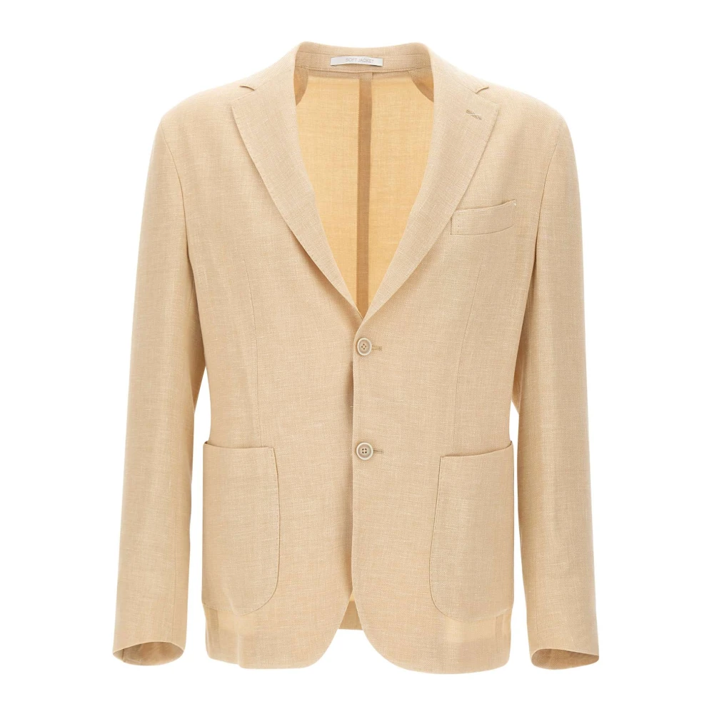 Eleventy Men's Beige Blazers, M, Patch Pocket Blazer