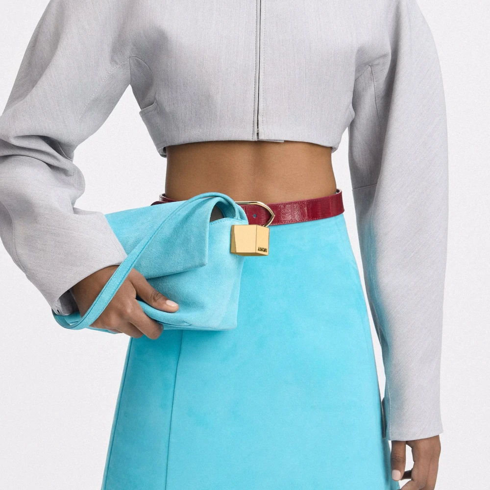 Jacquemus Turquoise Vierkante Tas Le Rond Carre Blue Dames