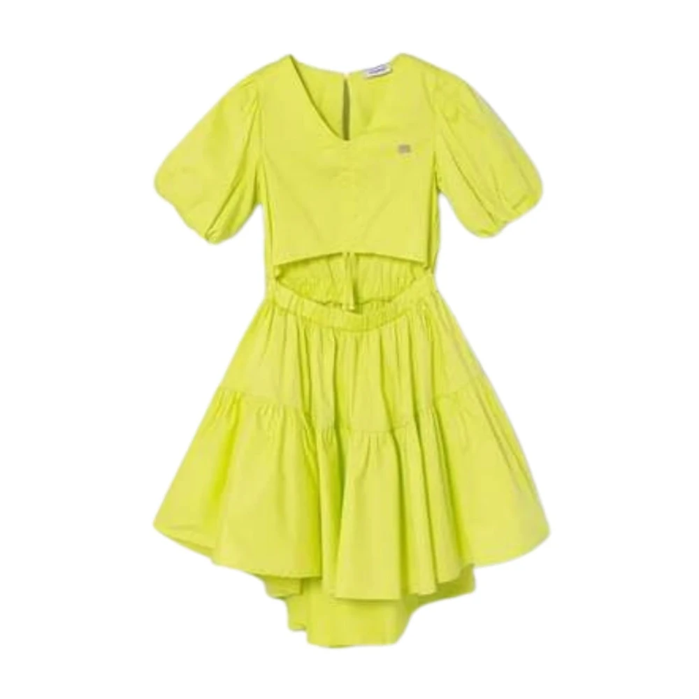 Pinko Women's Green Popeline Dress