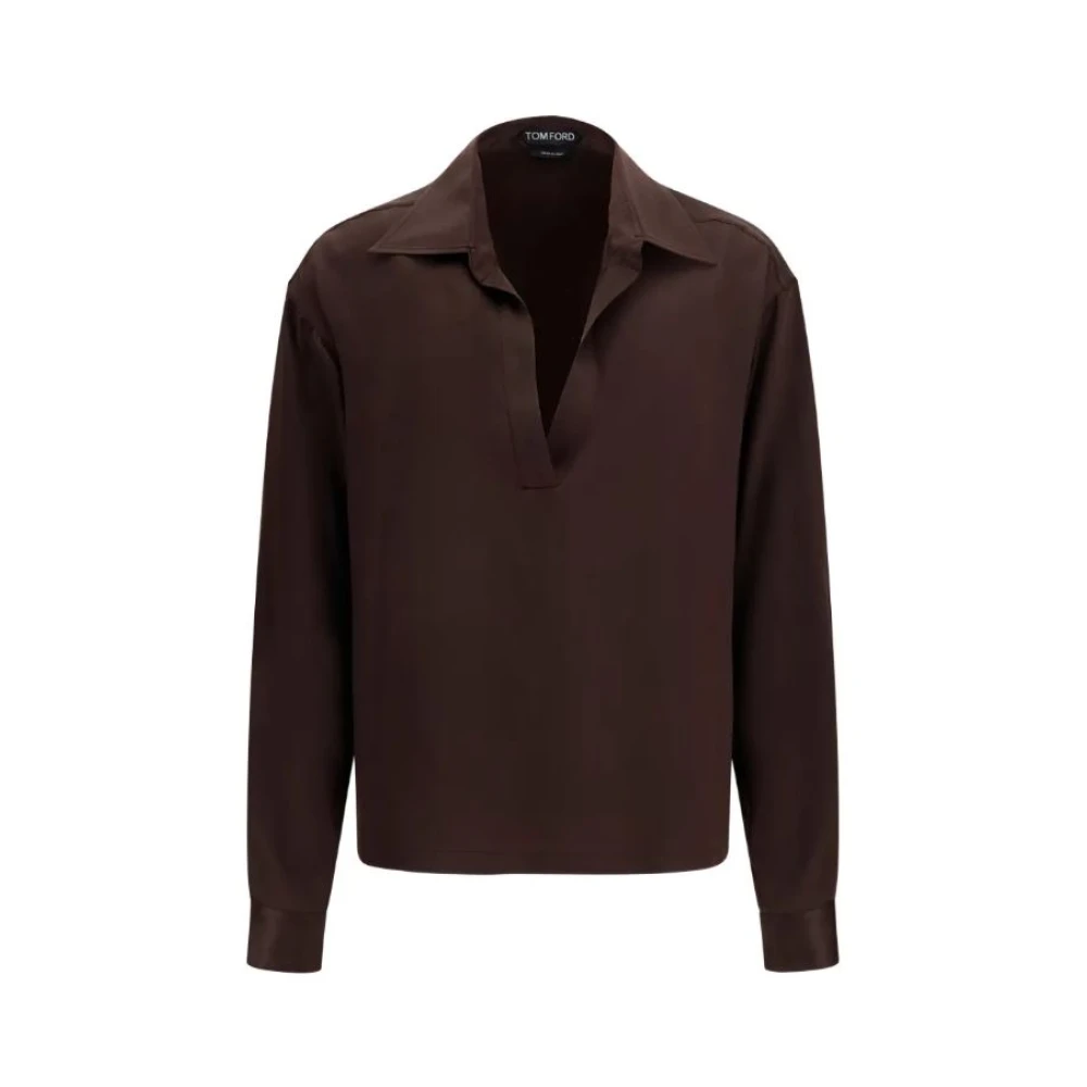 Tom Ford , Blouses, Female, Brown, Xs, Shirts