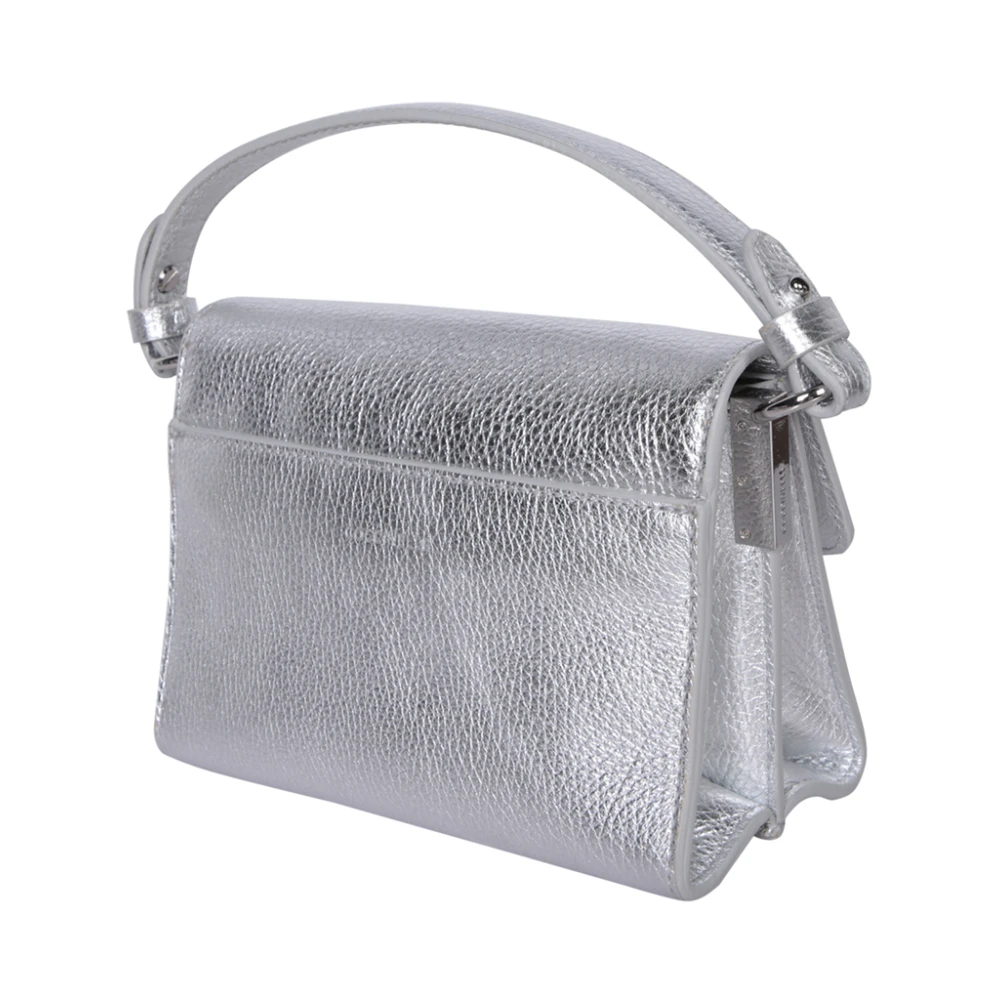 Coccinelle Zilver Metallic Mini Tas Chic Stijl Gray Dames