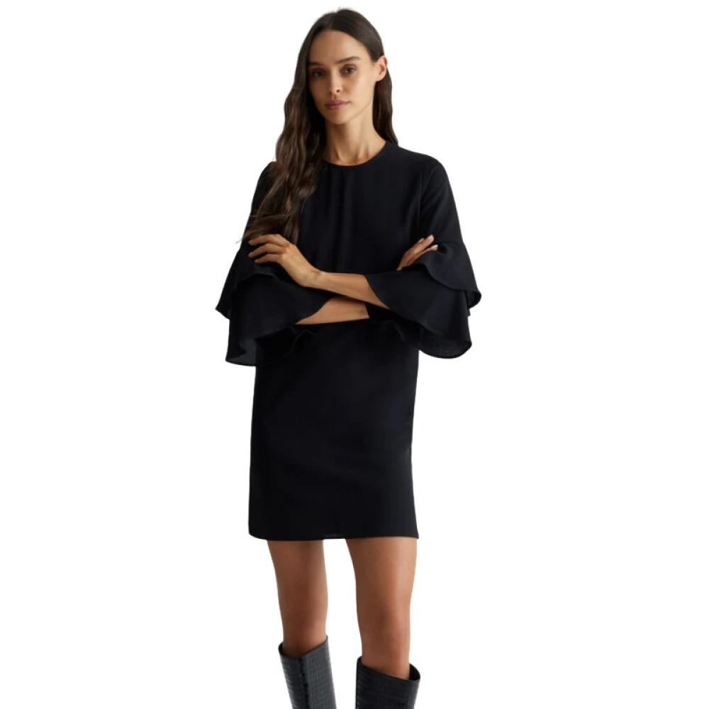 Liu Jo Stretch Crepe Jurk Black Dames