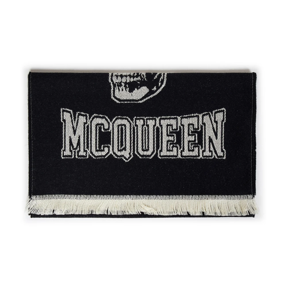 Alexander mcqueen Zwarte Sjaals van McQueen Black Heren