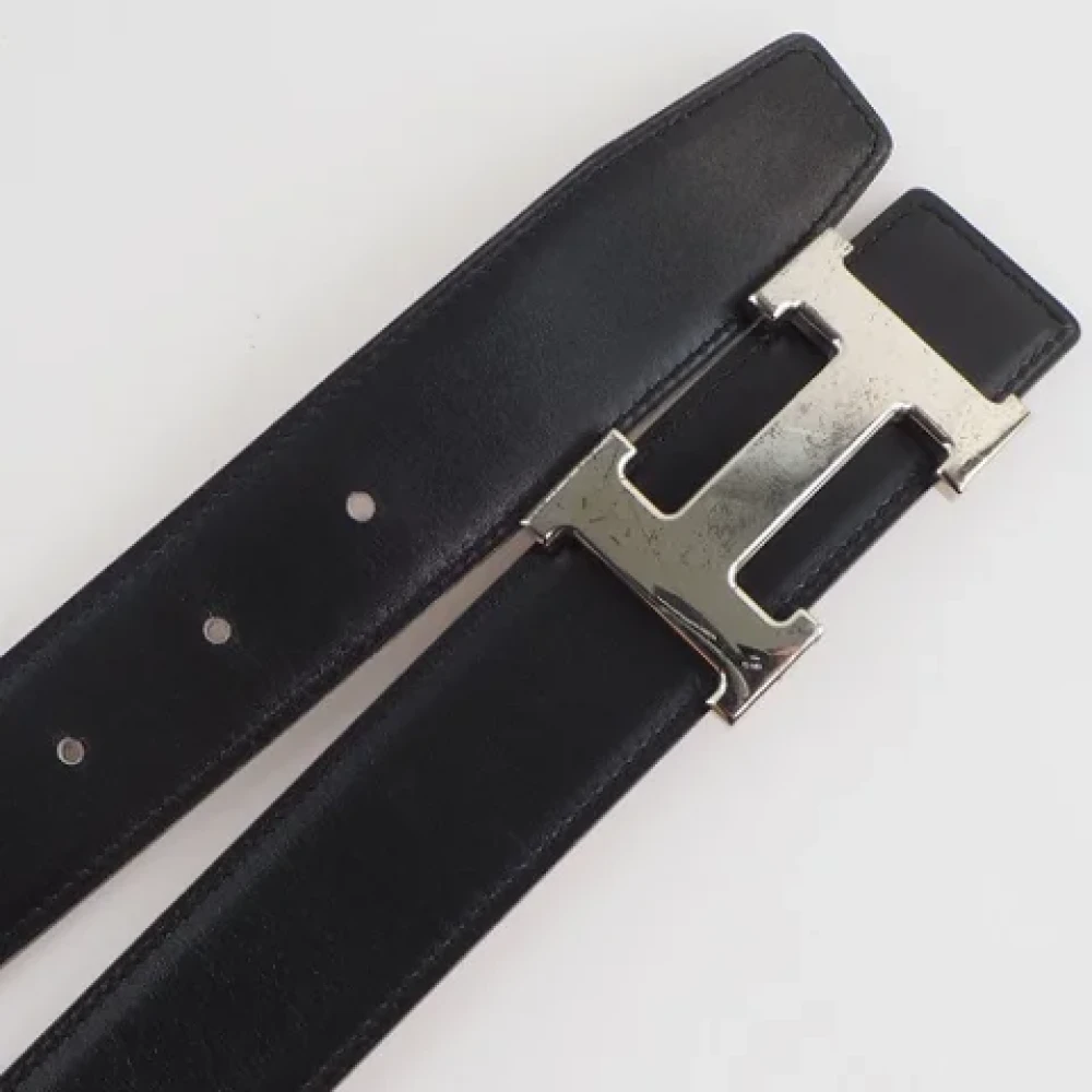 Hermès Vintage Pre-owned Leather belts Black Dames