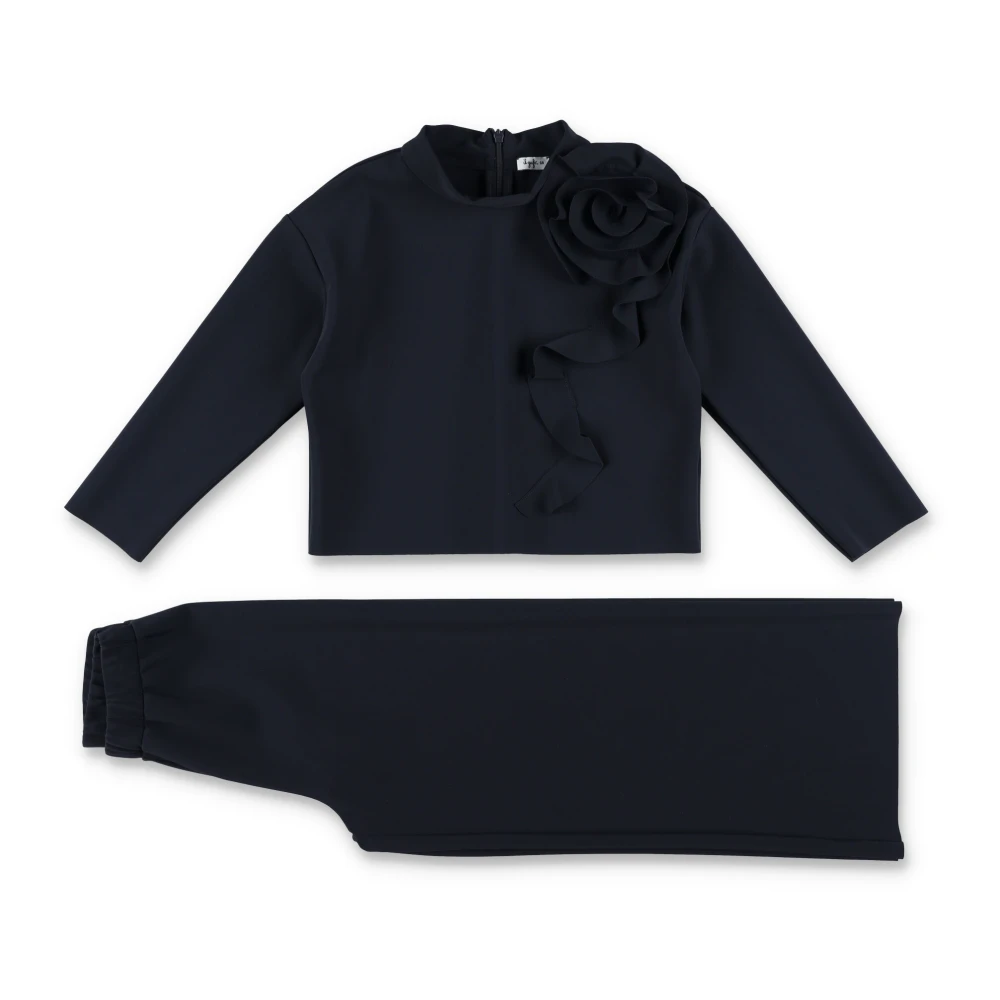 Il Gufo Blomma jogging set Overall Navy Aw24 Blue, Flicka