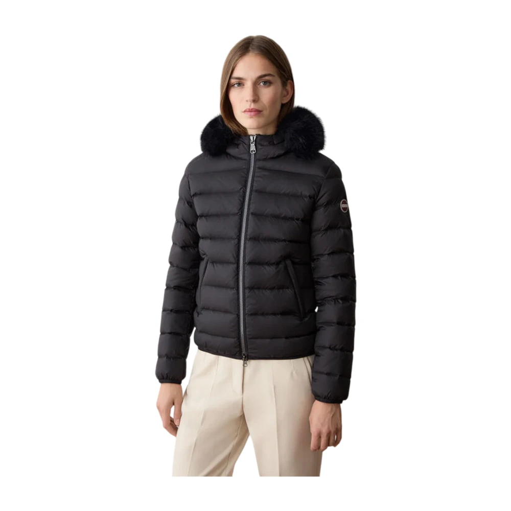 Colmar Winterjas met bont capuchon Black Dames