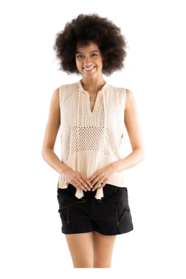 Crochet Knit Tank Top