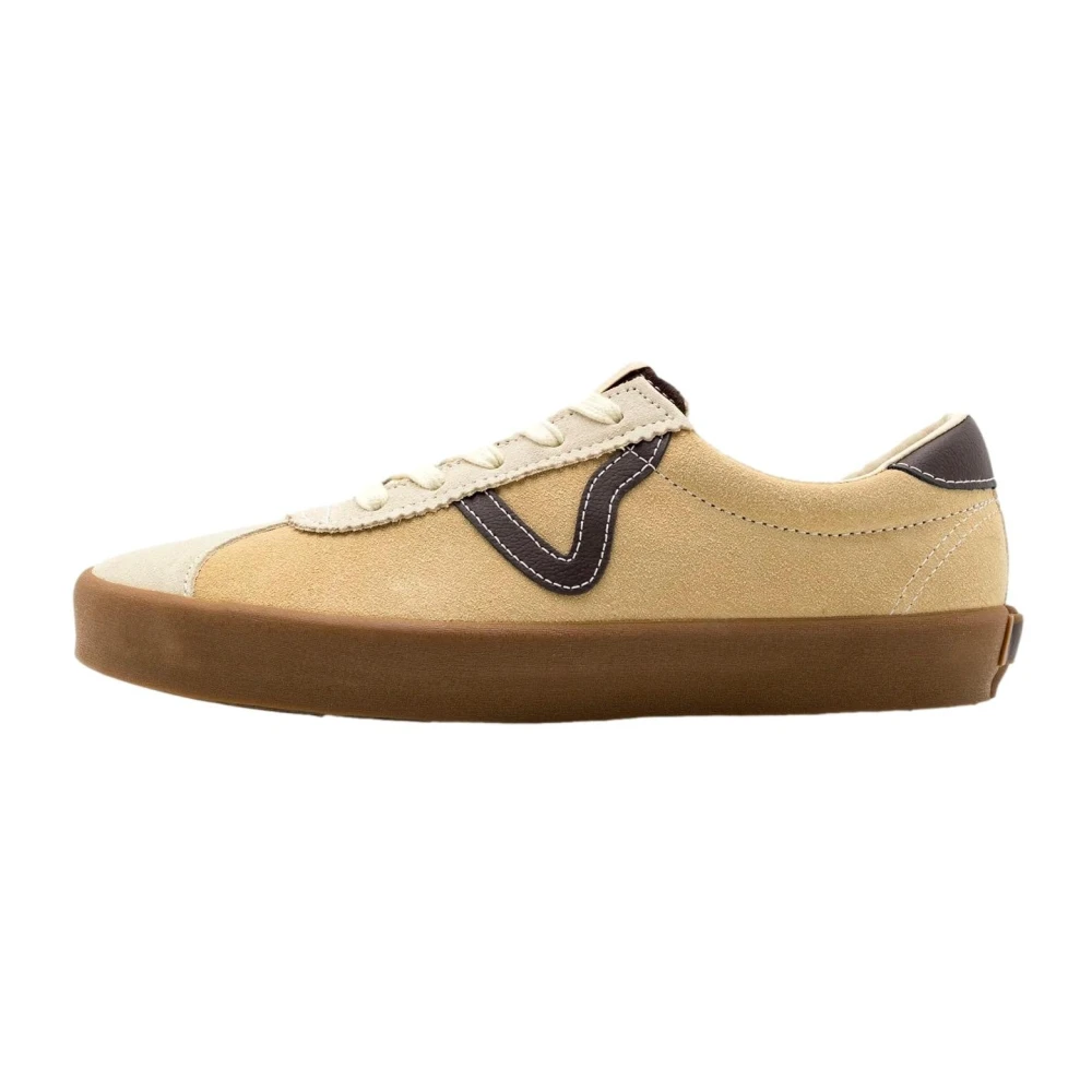 Vans Lage Top Sport Sneakers Retro Stijl Heren Schoenen Beige