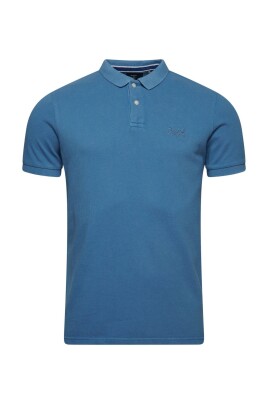 vintage-logo-cotton-polo-blue