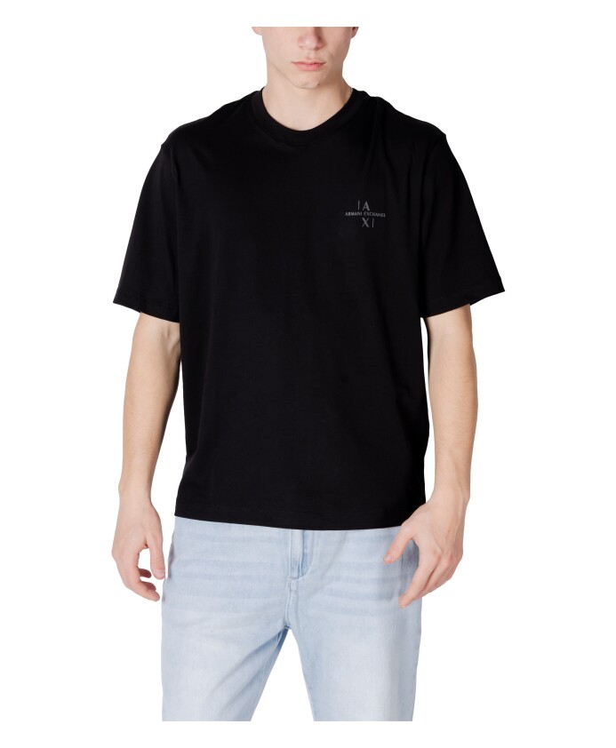 t-shirt-en-coton-noir-col-rond