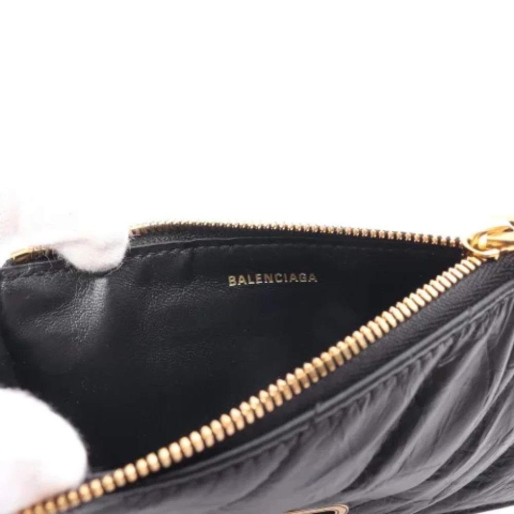 Balenciaga Vintage Pre-owned Leather wallets Black Dames