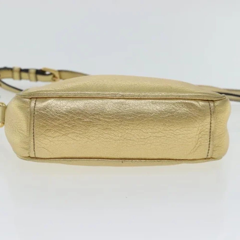 Prada Vintage Pre-owned Leather prada-bags Yellow Dames