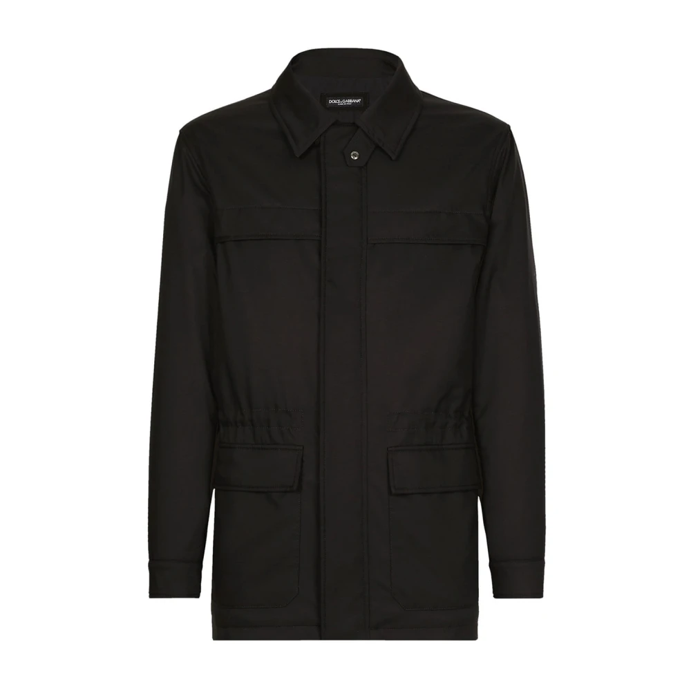 Dolce & Gabbana Stijlvolle jas voor mannen Black Heren