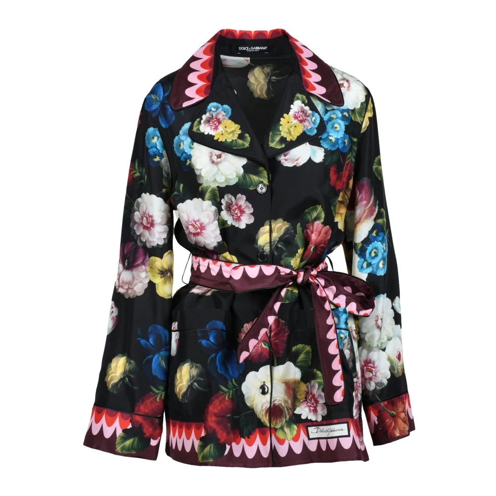 Dolce & Gabbana Zijden Overhemd Multicolor Dames