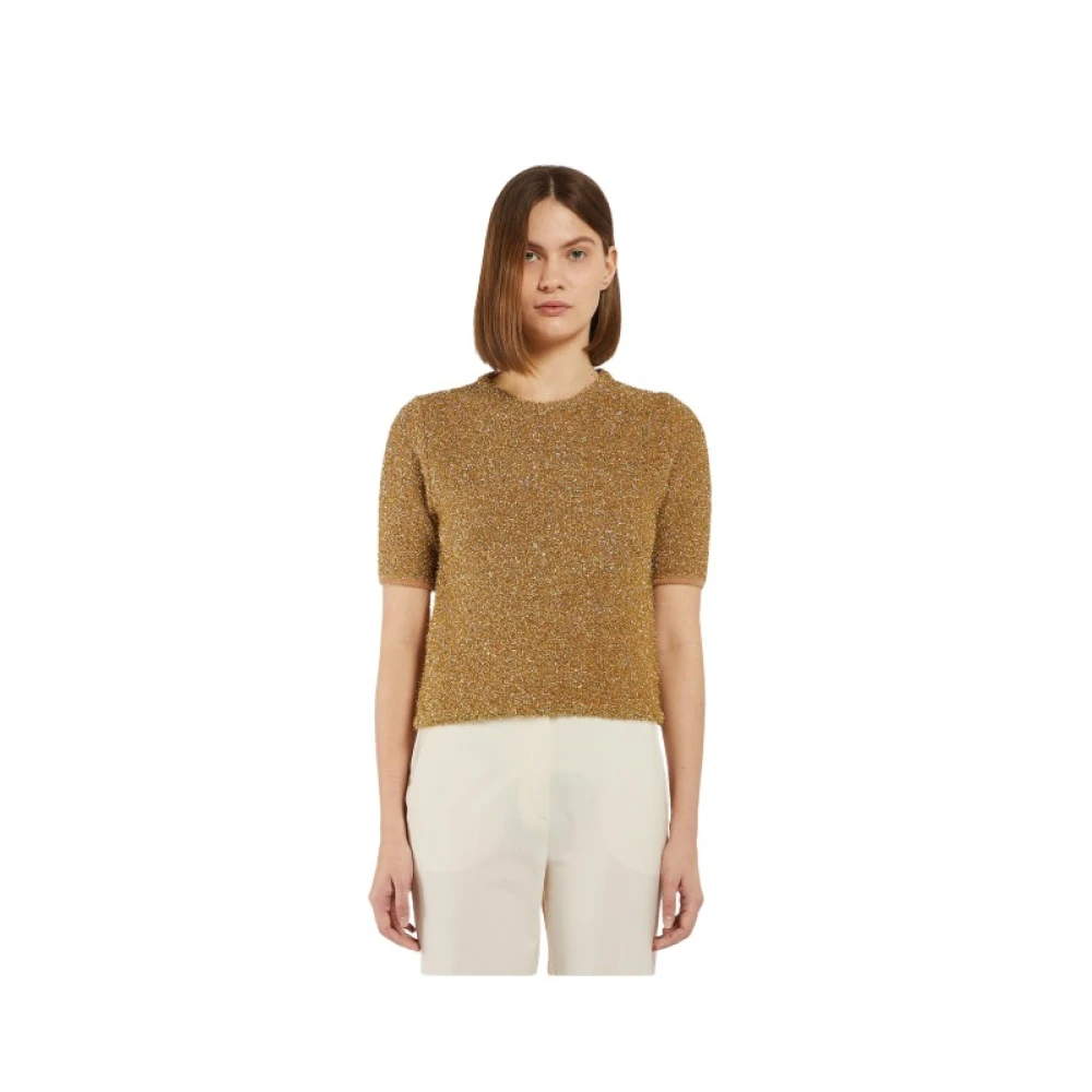 Marella Casual T-shirt in Array stijl Yellow Dames