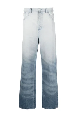 Crystal Embellished Wide-Leg Jeans