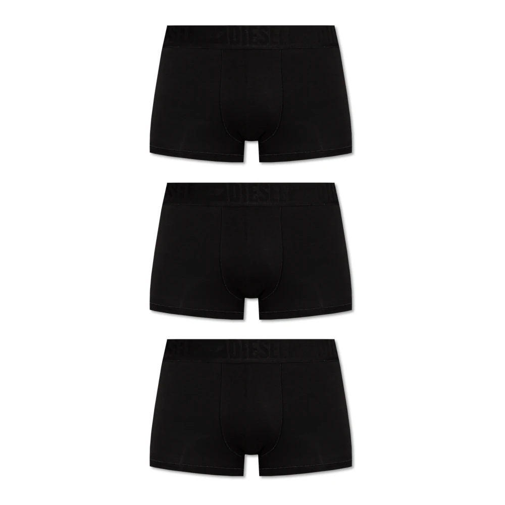 Diesel Driepak boxershorts Black Heren