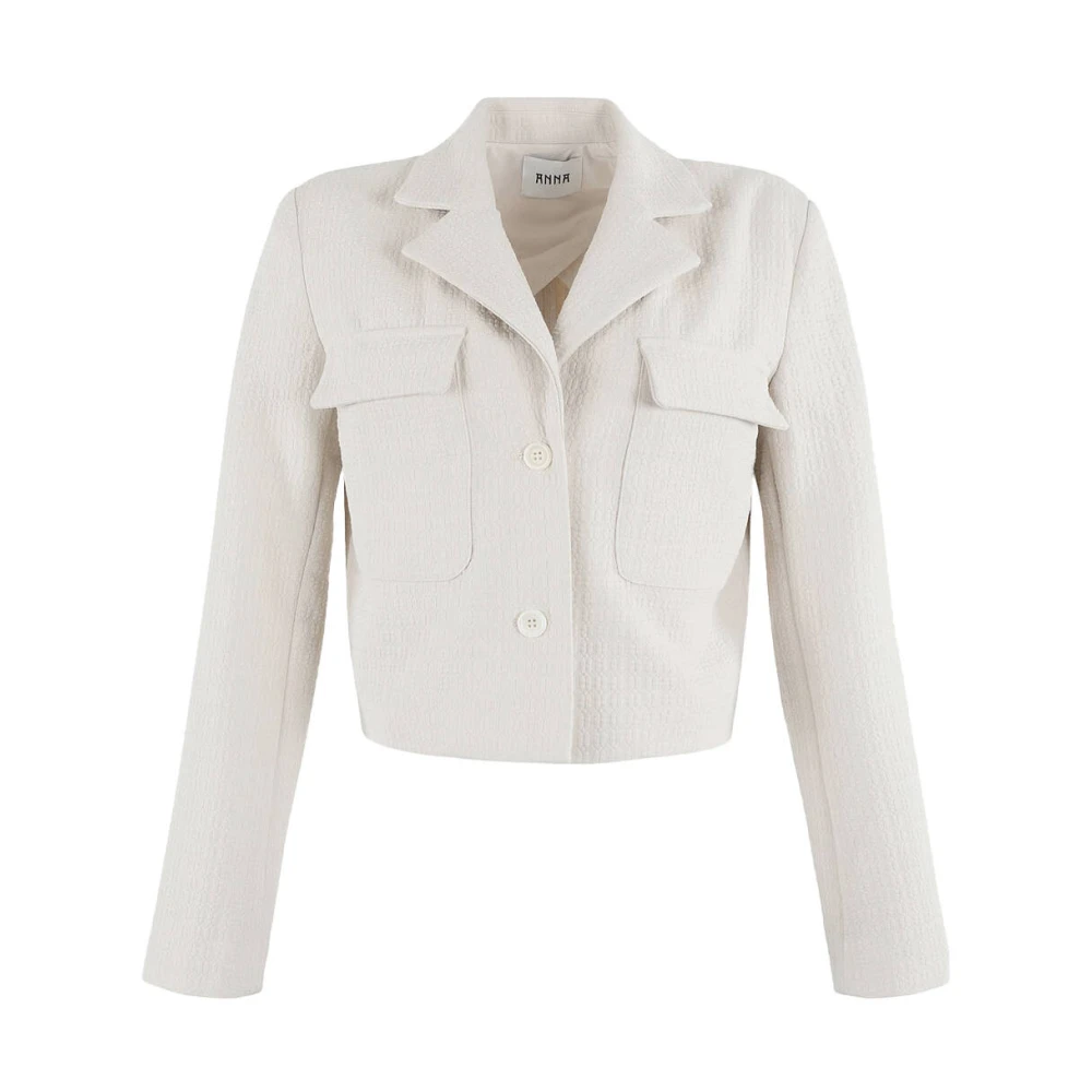 Anna Van Toor Elegante Blazer met Unieke Stijl Beige Dames