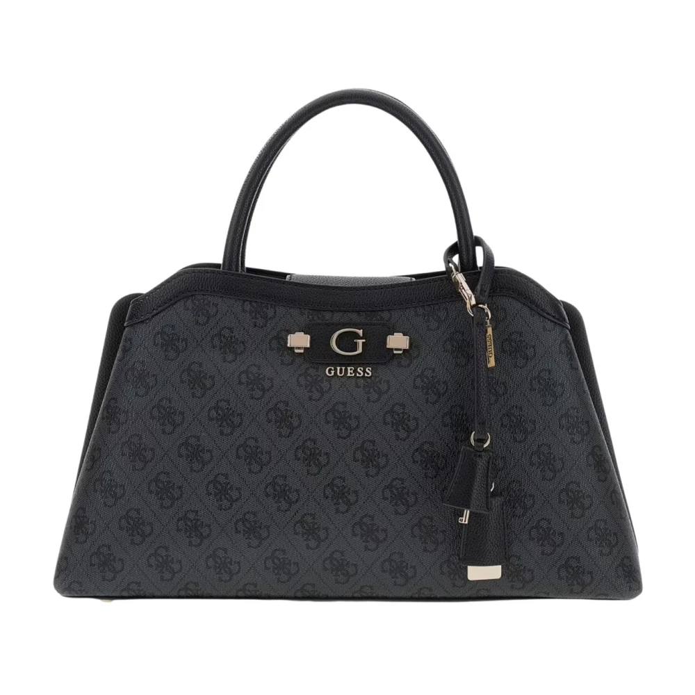Guess Donna Grigio/Nero Donne, Borsa A Mano, Lindsey Girlfriend Satchel, - Immagine 5