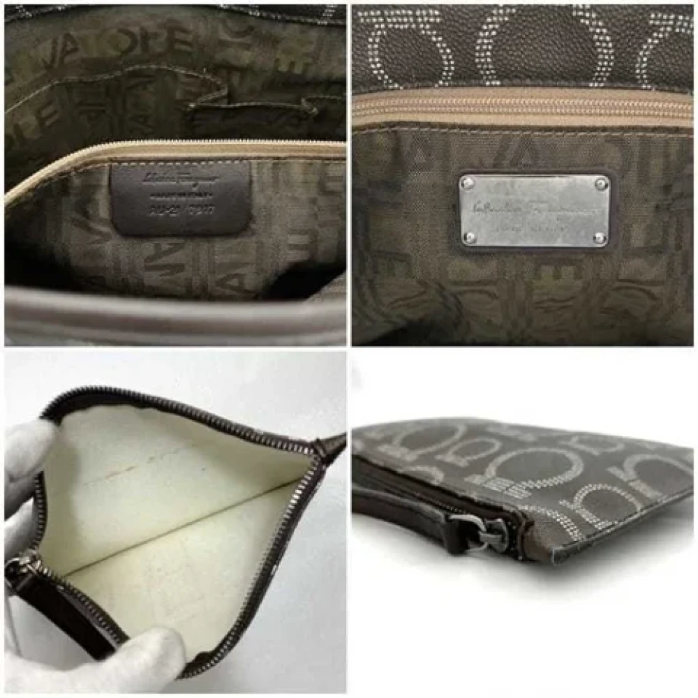 Salvatore Ferragamo Pre-owned Fabric totes Brown Dames