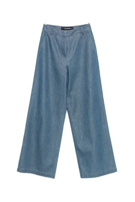 Shiny Denim Camal Ancho